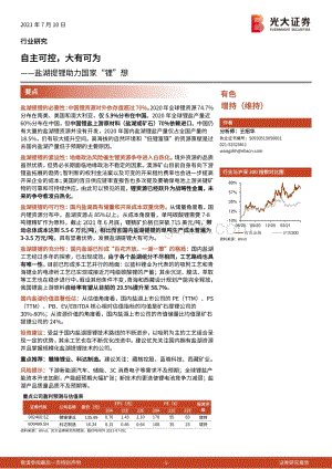 盐湖提锂助力国家“锂”想：自主可控大有可为.pdf
