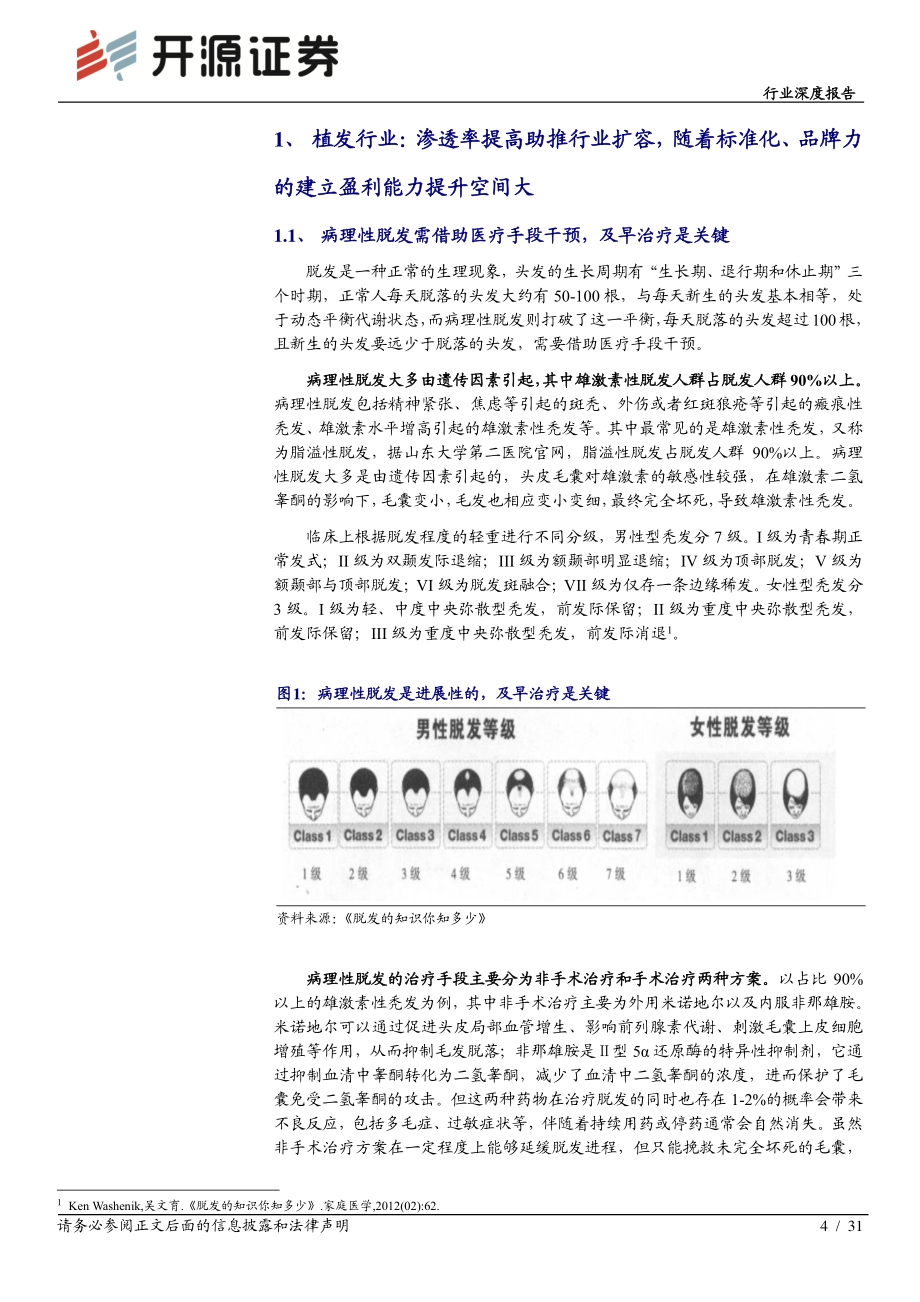 医疗服务行业深度报告：需求因“秃”而衍生价值由“生”而彰显.pdf_第4页