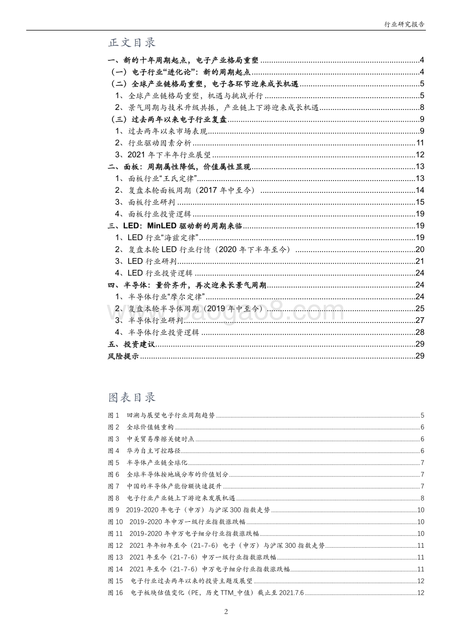 电子行业2021年中期投资策略：周期与成长共振把握电子行业新机遇.pdf_第2页