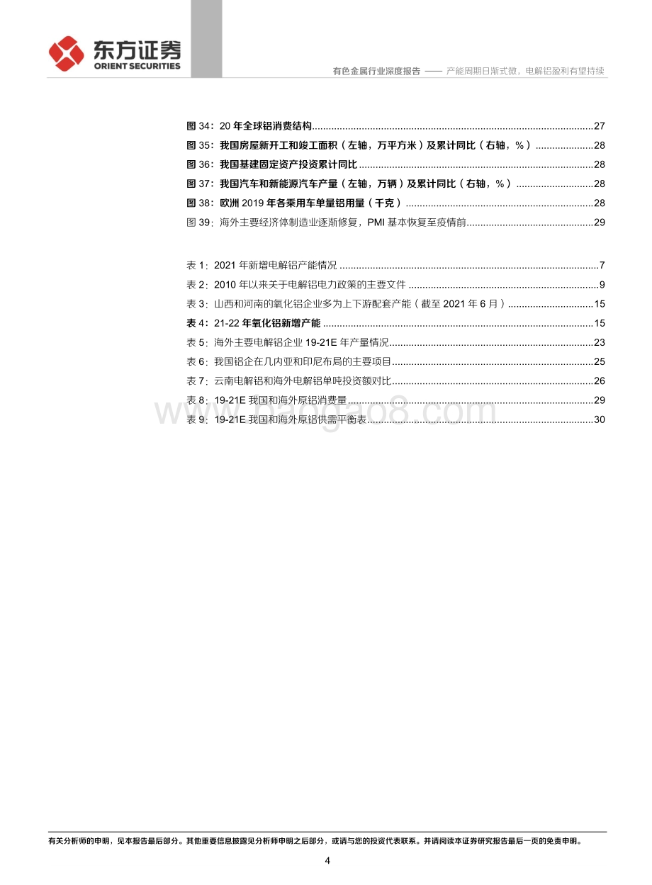铝行业深度①：能周期日渐式微电解铝盈利有望持续.pdf_第4页