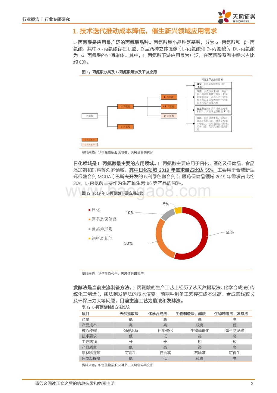 L-丙氨酸：技术变革催生需求增长龙头优势显著.pdf_第3页