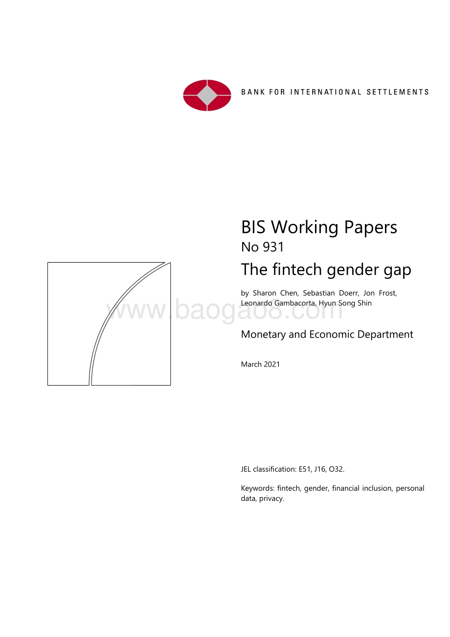 金融科技的性别差异（英文版）.pdf_第1页