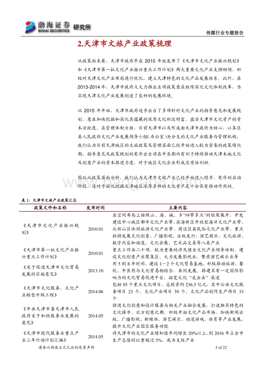 天津文旅产业系列专题报告之一：百年历史文化名城底蕴深厚.pdf_第5页
