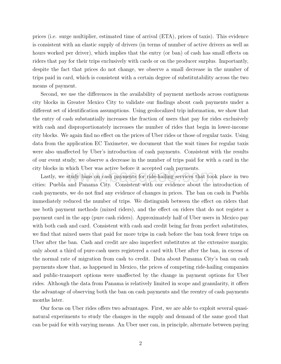 支付方式可得性对市场均衡的影响：基于Uber数据的研究（英文版）.pdf_第4页