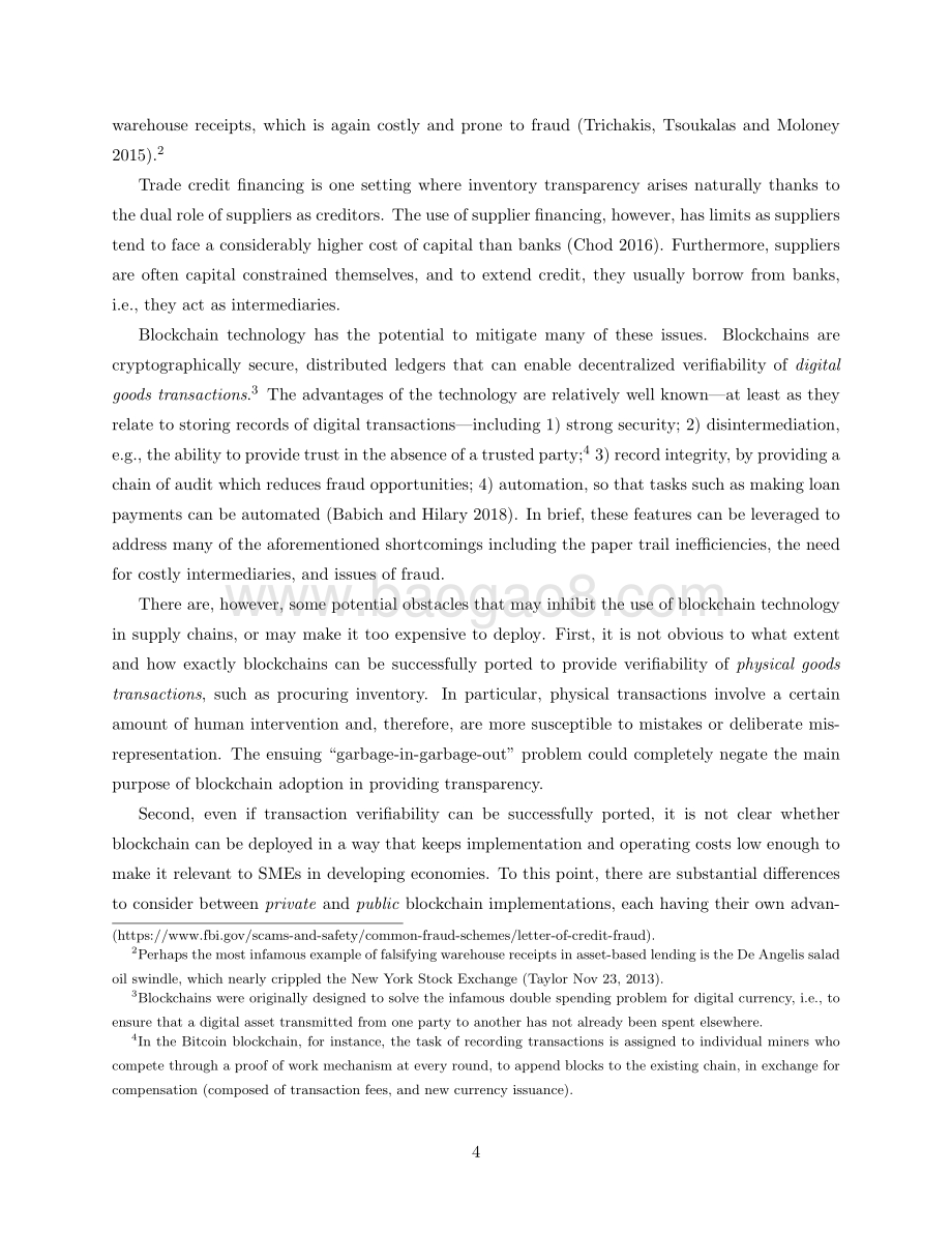供应链透明度与采用区块链的融资效益研究（英文版）.pdf_第4页