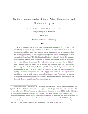 供应链透明度与采用区块链的融资效益研究（英文版）.pdf