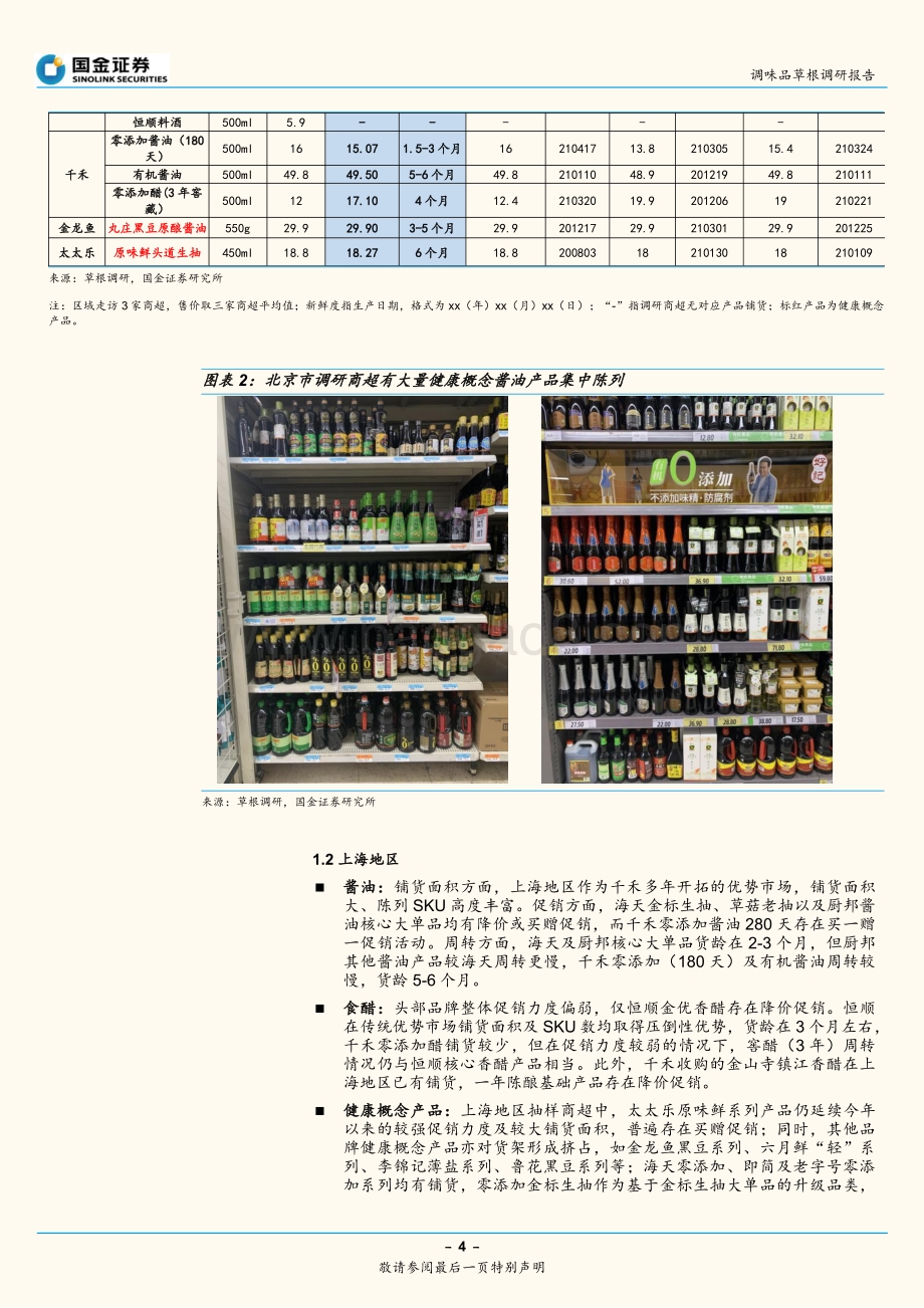 调味品草根调研报告：头部清库存成果向好阶段性促销力度加强.pdf_第4页