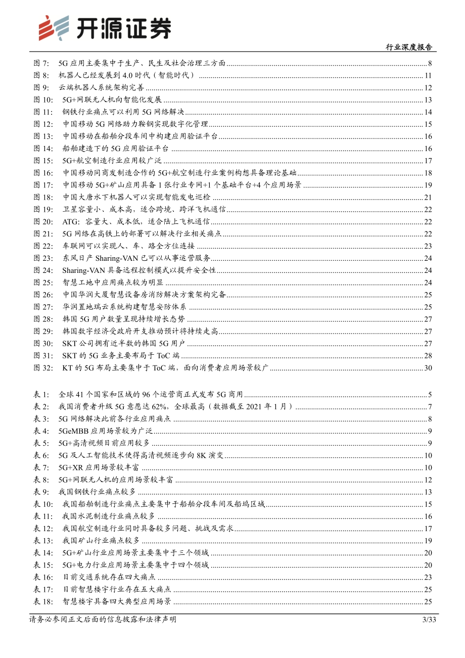 通信行业深度报告：5G ToB端应用逐步绽放政策保驾发展不断突破.pdf_第3页