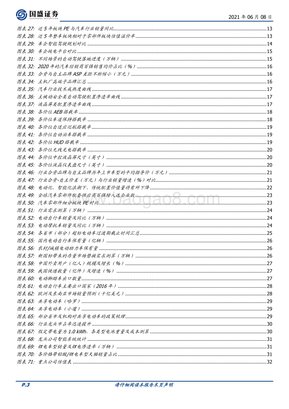 汽车2021中期策略：景气度逐季改善细分龙头价值凸显.pdf_第3页