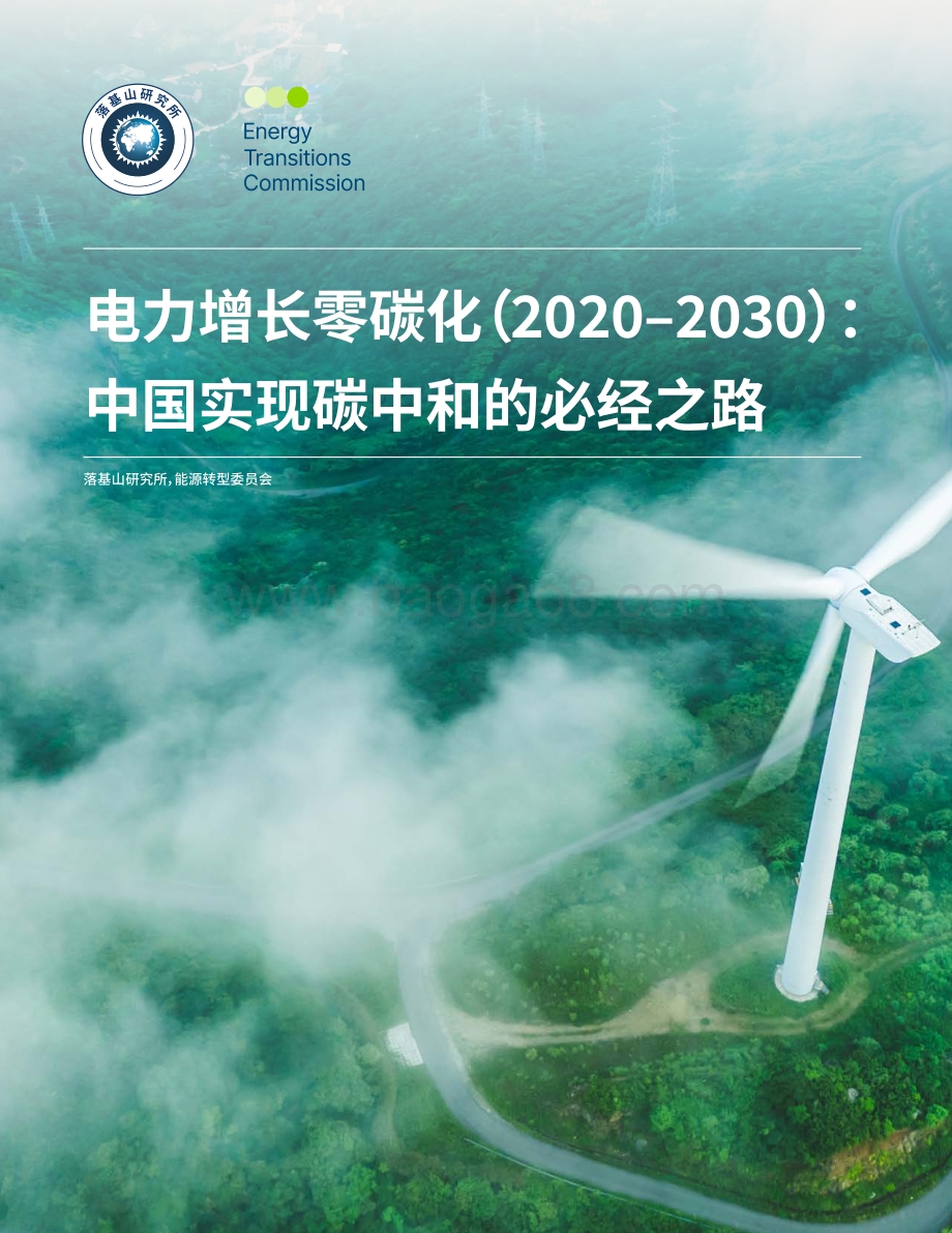 电力增长零碳化（2020-2030）：中国实现碳中和的必经之路.pdf_第1页
