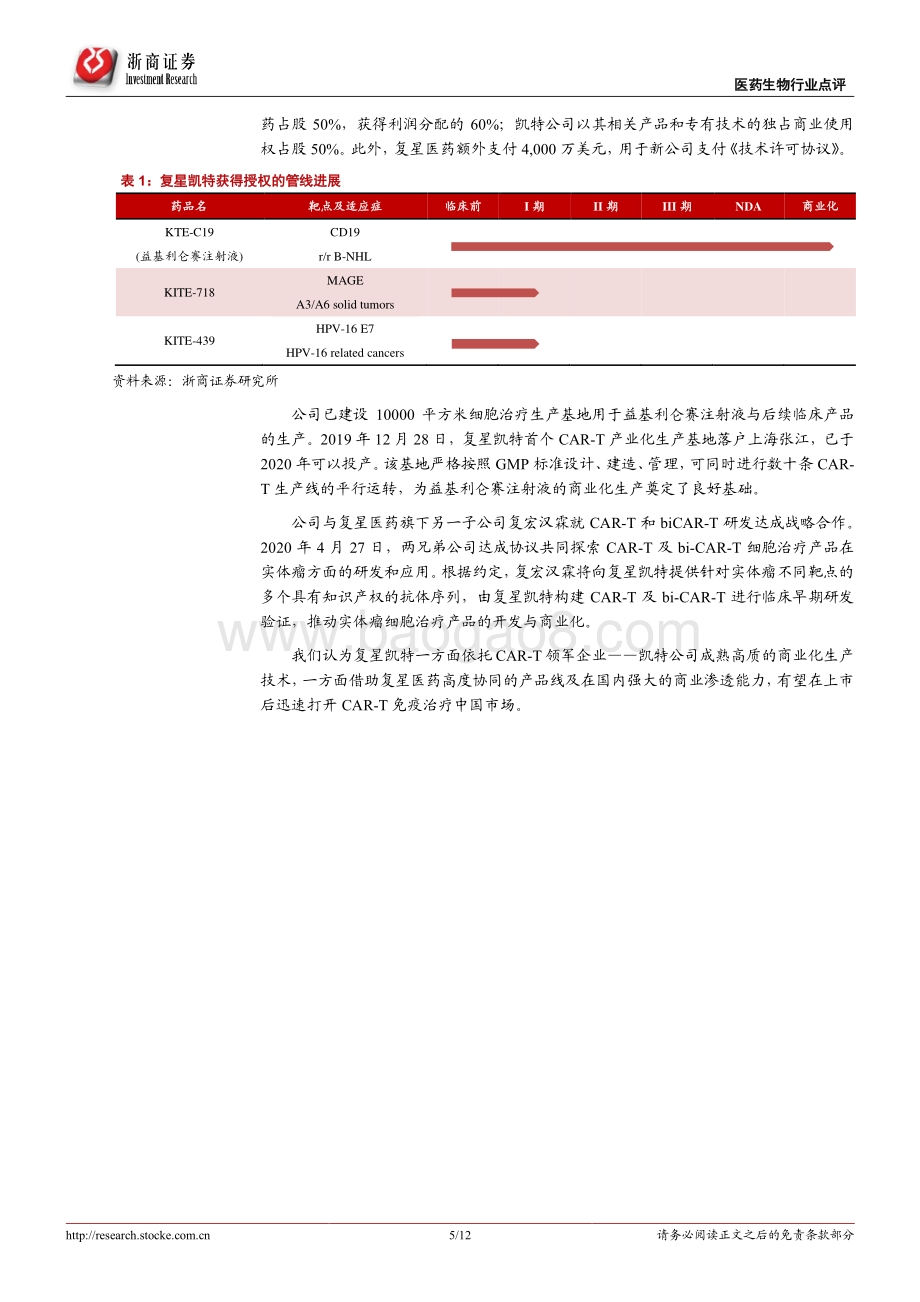 CGT行业系列报告：首款CAR-T获批国内定价几何？.pdf_第5页