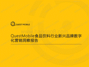 食品饮料行业新兴品牌数字化营销洞察报告.pdf