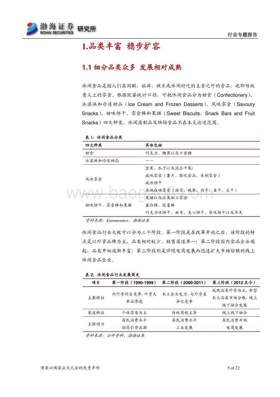 休闲食品行业专题报告：市场规模温和扩张线上线下融合发展.pdf_第5页