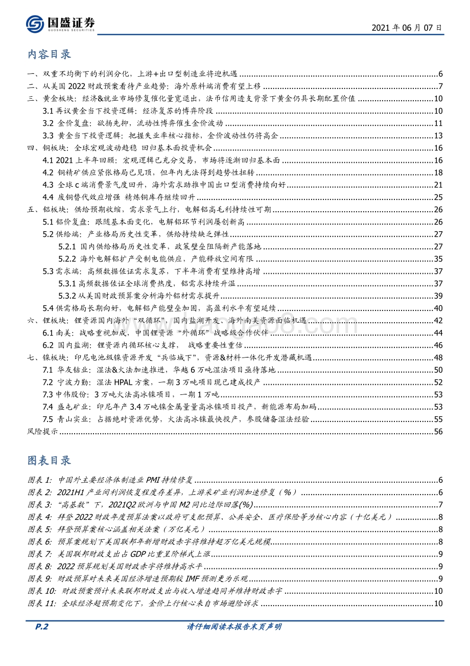 有色金属行业策略：外需拉动铜铝景气韧性新能源开启锂镍资源开发新格局.pdf_第2页
