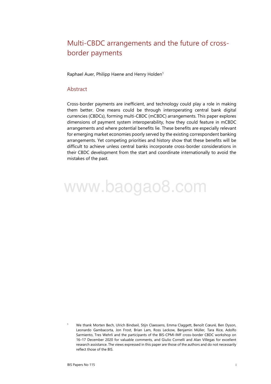 多重CBDC安排与跨境支付的未来（英文版）.pdf_第3页