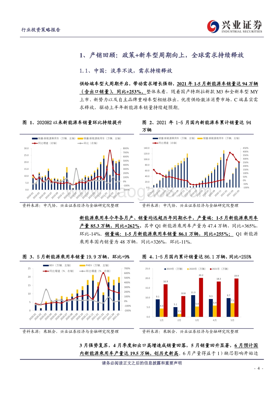 电动车行业2021年H2策略：供需错配驱动中游高增龙头扩产凸显成长属性.pdf_第4页