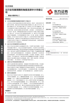 黄金小票系列之二：从行业发展周期的角度选择中小市值公司.pdf
