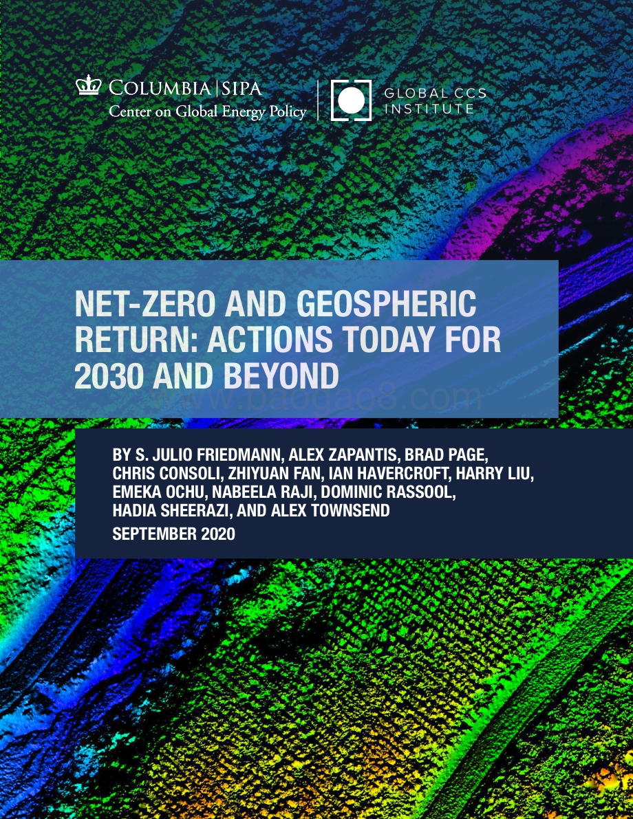 净零排放和重返地球：为了2030年今天就要行动（英文版）.pdf_第1页