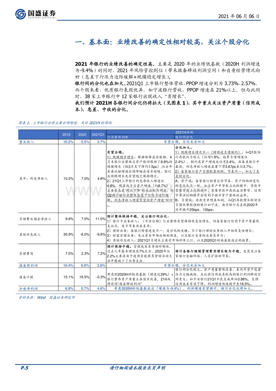 银行2021年中期策略：把握业绩的确定性关注北上资金大幅流入.pdf_第5页