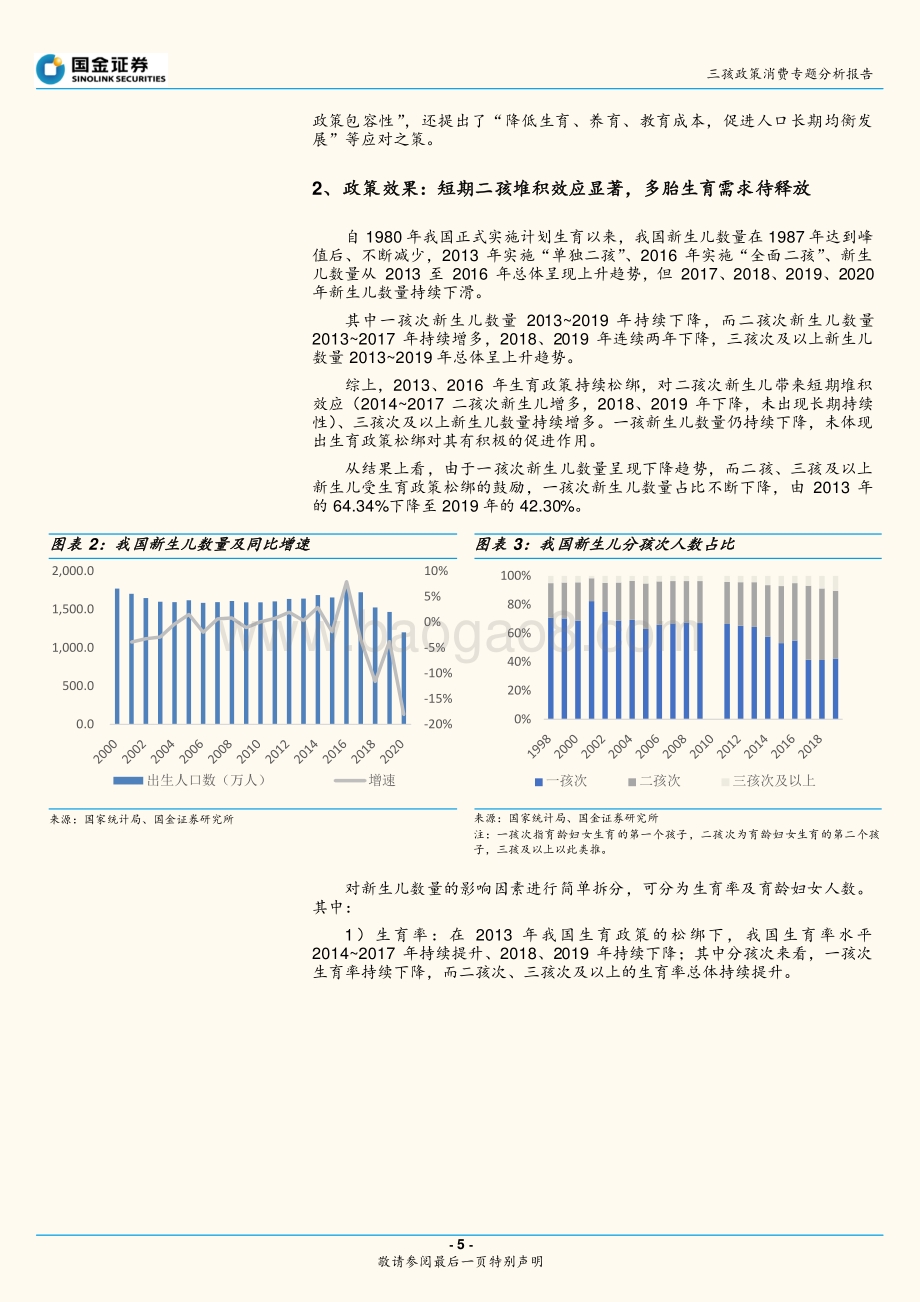 三孩政策消费专题分析报告：三孩政策落地婴童相关消费迎发展机遇.pdf_第5页