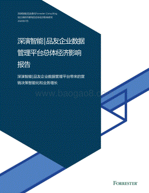 企业数据管理平台总体经济影响报告.pdf