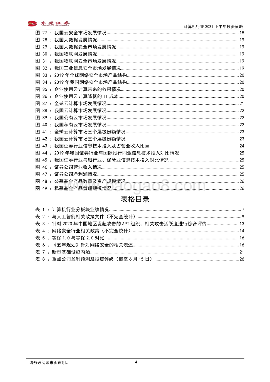计算机行业2021下半年投资策略：聚焦高景气及成长确定性板块.pdf_第4页