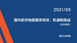 国内航司地面服务现状、机遇和挑战分析报告.pdf