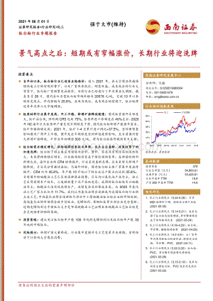钛白粉行业专题报告：景气高点之后：短期或有窄幅涨价长期行业将迎洗牌.pdf