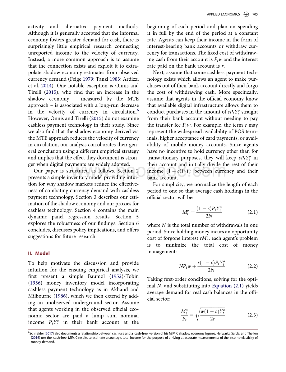 影子经济是否抵减了无现金支付技术对货币需求的影响？（英文版）.pdf_第4页
