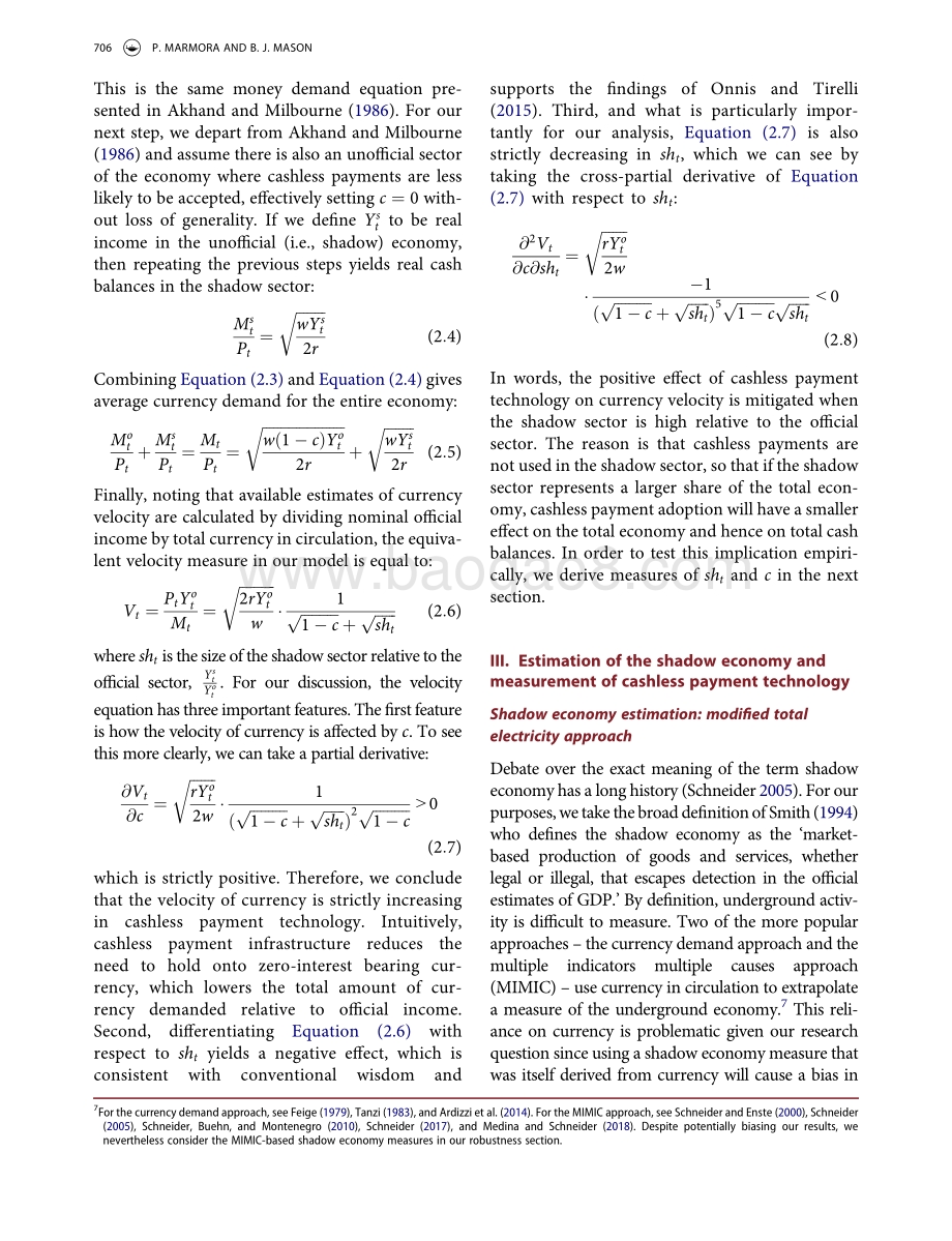 影子经济是否抵减了无现金支付技术对货币需求的影响？（英文版）.pdf_第5页