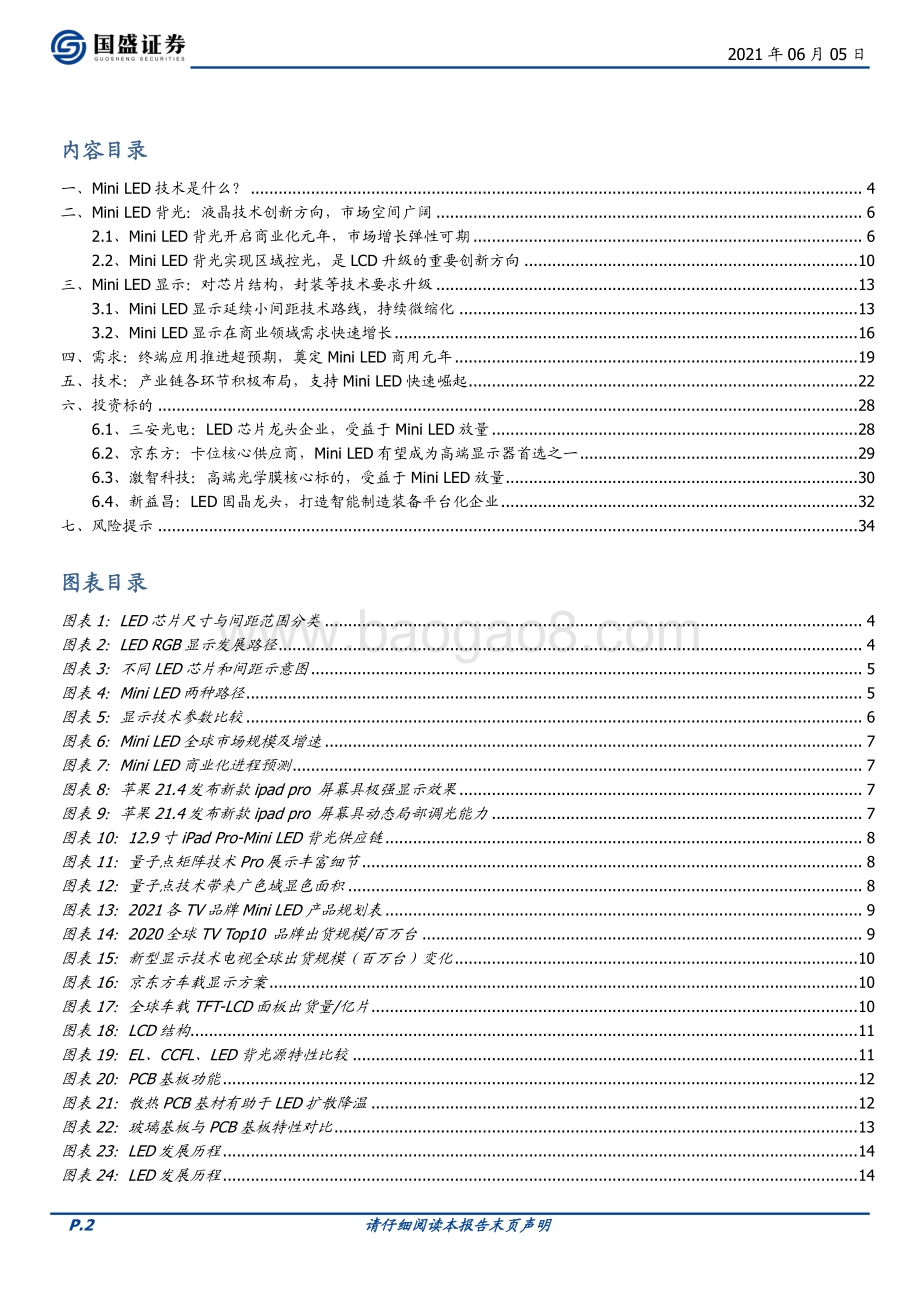 Mini LED：开启光电产业的新纪元.pdf_第2页
