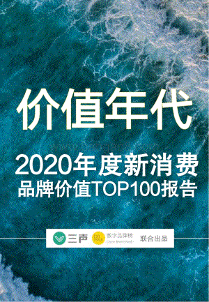 2020年度新消费品牌价值TOP100报告.pdf
