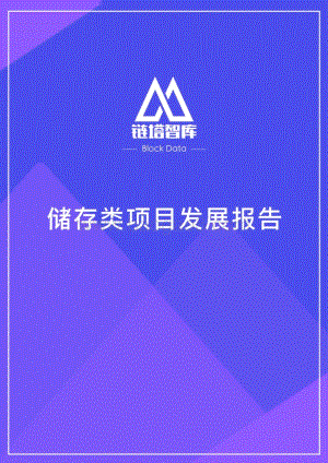 区块链储存类项目发展报告.pdf