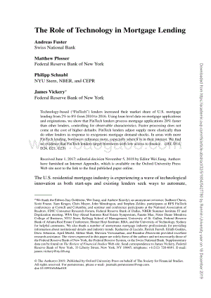 金融科技在抵押贷款中扮演何种角色？（英文版）.pdf