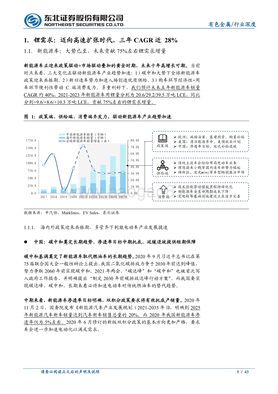 新能源汽车上游资源系列报告之二：供需矛盾突出锂价长牛可期.pdf_第5页
