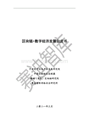 区块链 数字经济发展白皮书.pdf