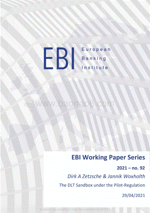 分布式账本技术下的DLT沙盒（英文版）.pdf