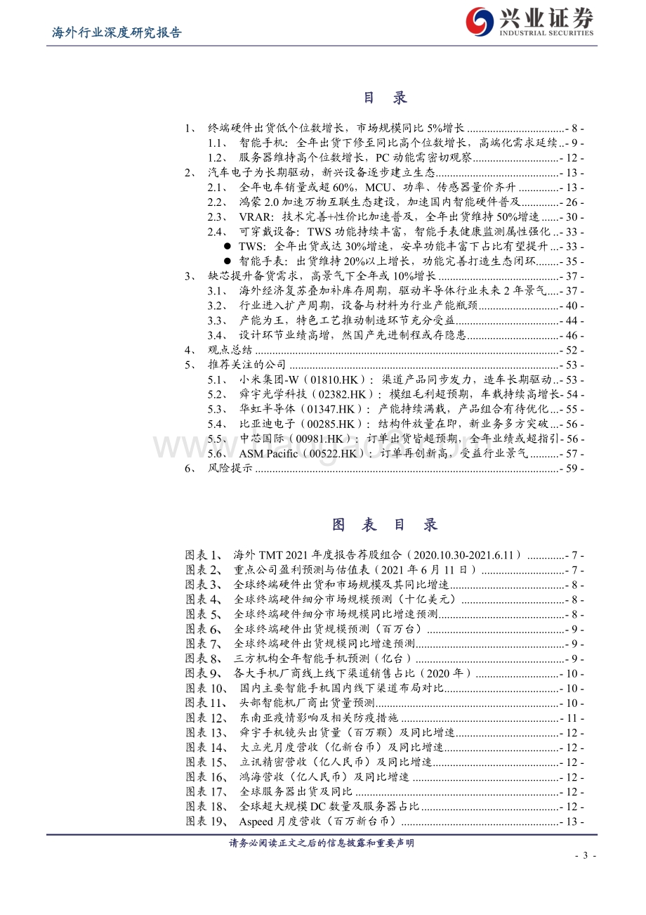 海外TMT科技硬件2021年中期投资策略：柳暗花明智能驾驶等新兴场景引领增长.pdf_第3页