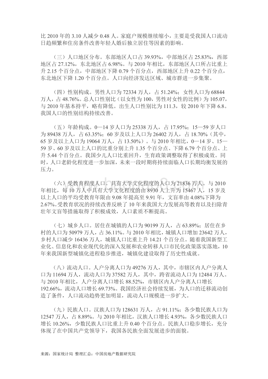 第七次全国人口普查主要数据情况（含1-8号公报）.pdf_第2页