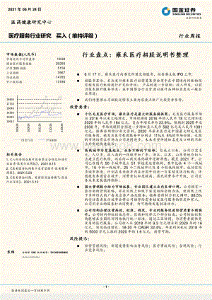 行业盘点：雍禾医疗招股说明书整理.pdf