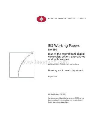央行数字货币的兴起：动因、制度框架和技术路径（英文版）.pdf