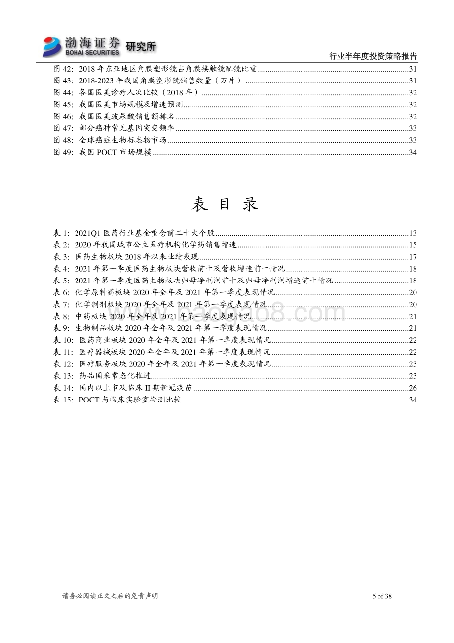 医药行业2021年半年度投资策略：医改新常态下紧扣创新+消费投资主线.pdf_第5页