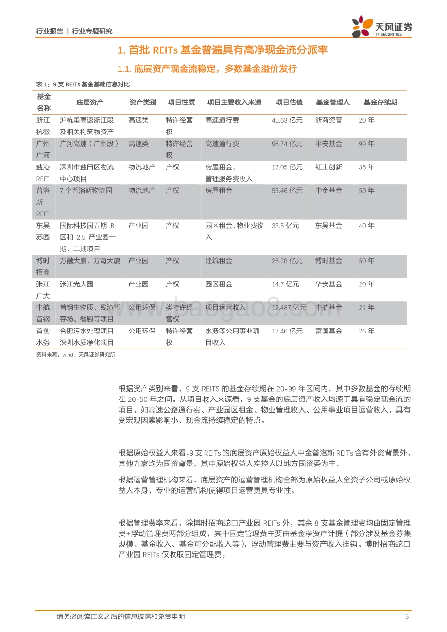 中国房地产资产证券化研究系列之四：REITs科普三：首批公募REITs有哪些特征？.pdf_第5页
