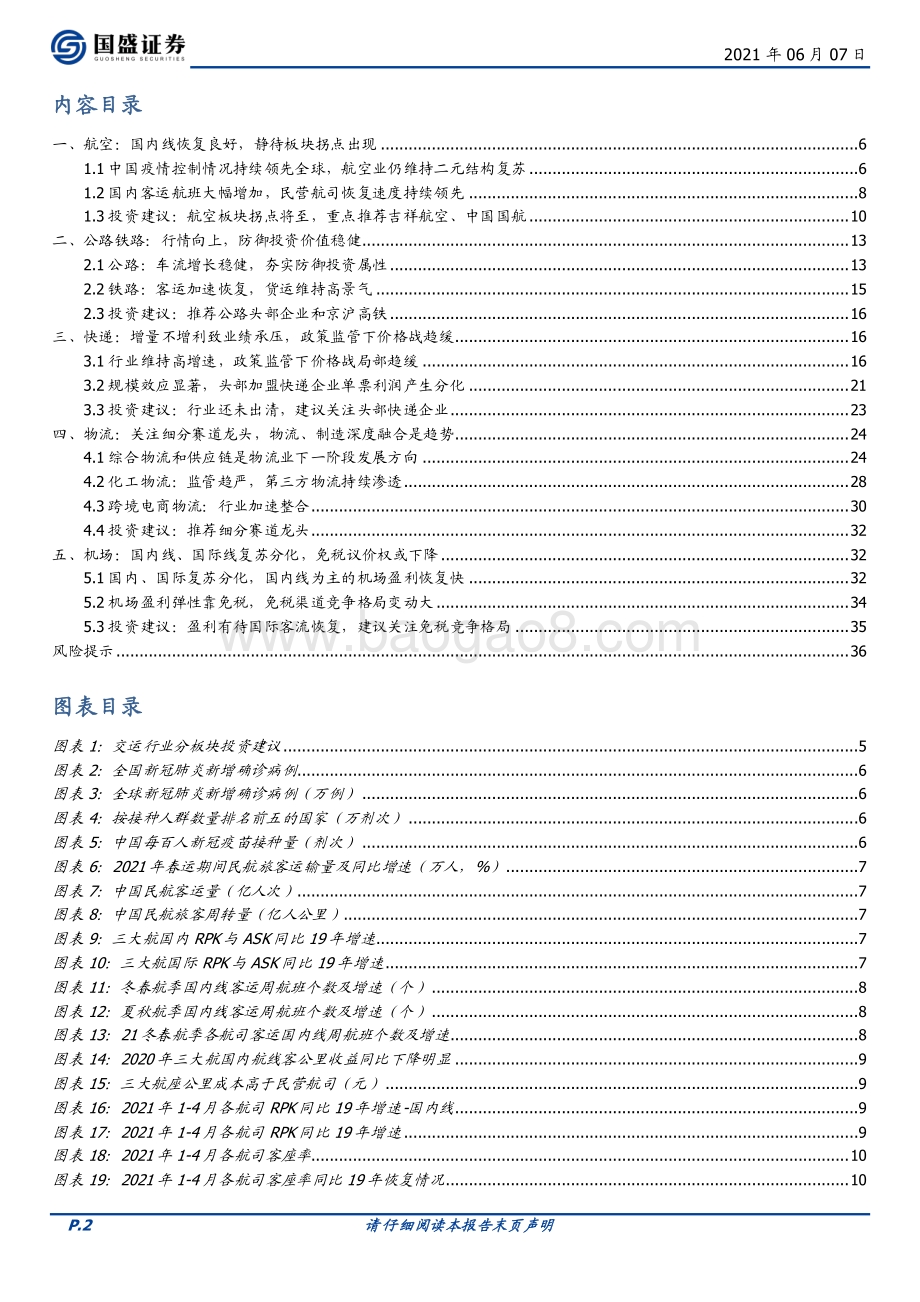 交通运输2021年中期策略：布局基本面修复资产.pdf_第2页