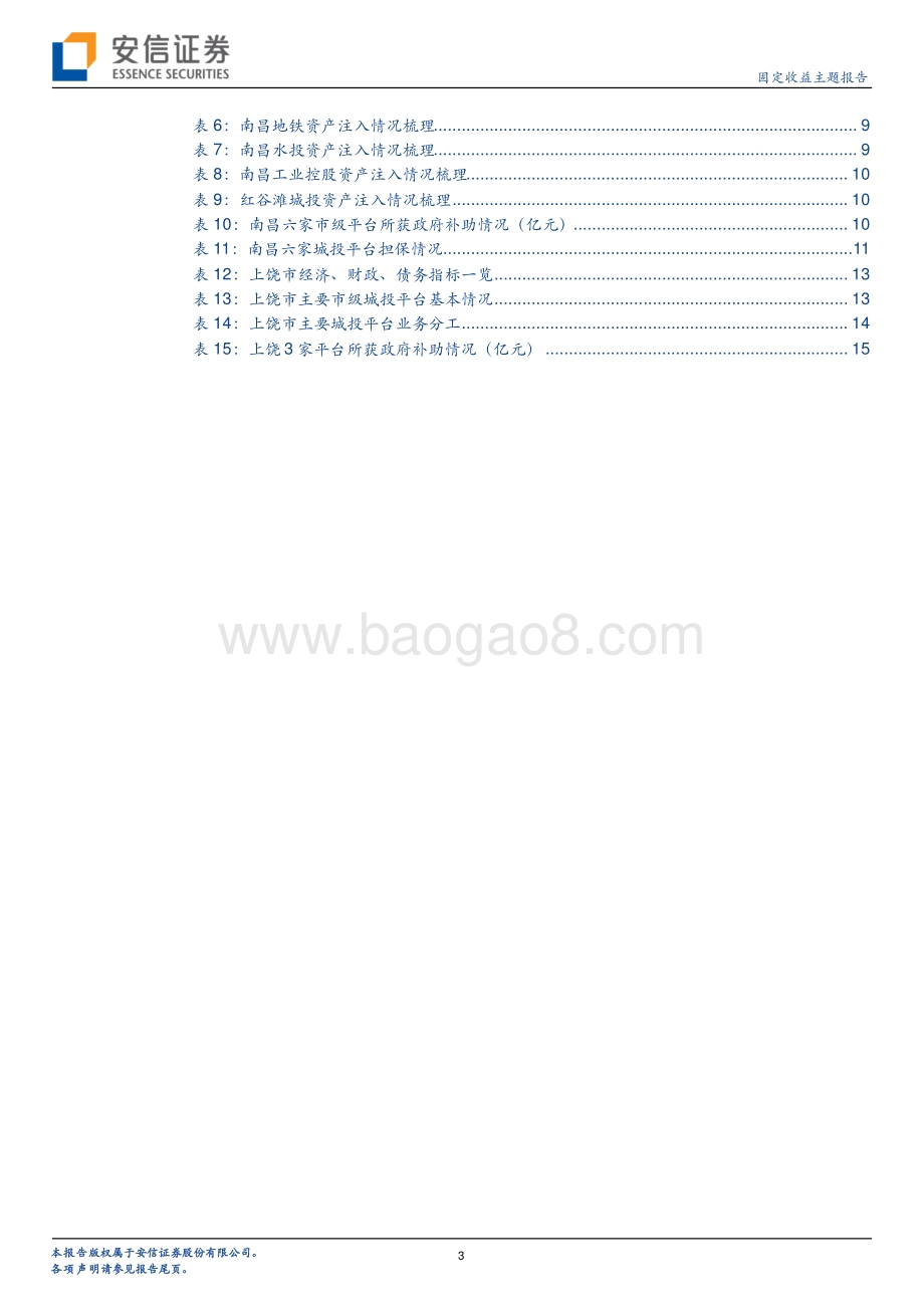 江西城投平台梳理（下）：南昌、上饶平台深度挖掘.pdf_第3页