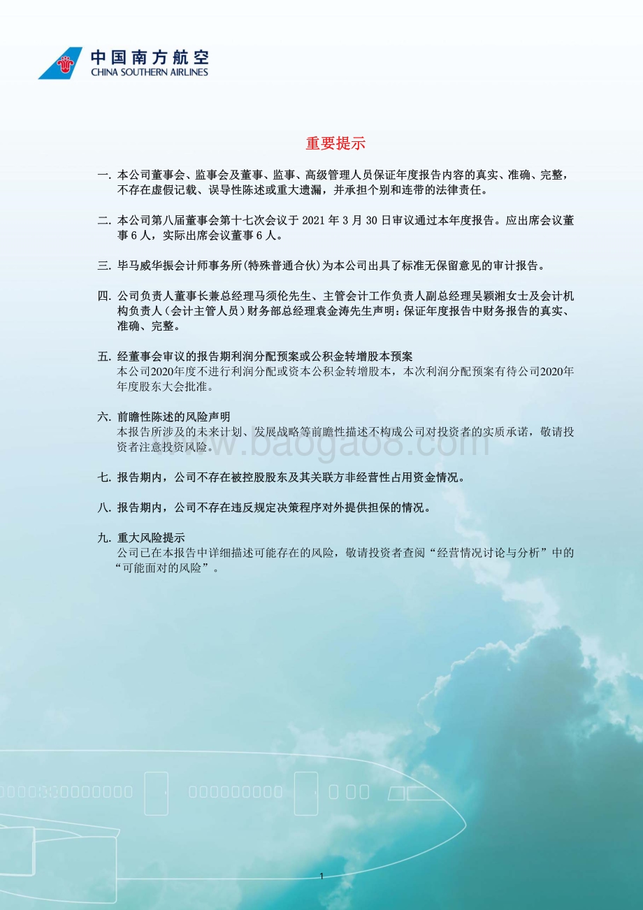 中国南方航空2020年度报告.pdf_第2页