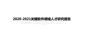2020-2021关键软件领域人才研究报告.pptx