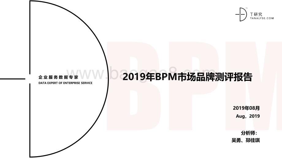 2019年BPM市场品牌测评报告.pdf_第1页