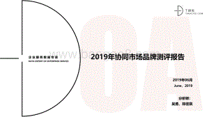 2019年协同市场品牌测评报告.pdf