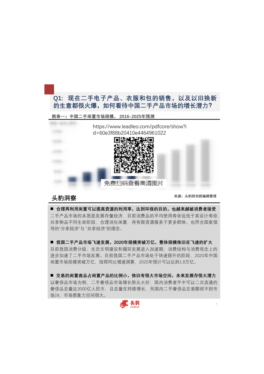 中国二手产品市场领域调研简报：国务院倡导“低碳循环发展”二手产品市场是否更加如鱼得水？.pdf_第4页